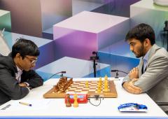 Gukesh escapes with a draw against Praggnanandhaa