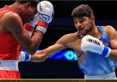 Boxer Nishant closes in on Paris Olympic berth