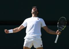 PIX: Alcaraz grinds past Fritz to make Wimbledon final
