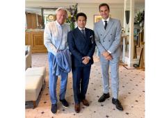 PIX: Tendulkar in elite company at Wimbledon!