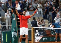 PIX: Djokovic eases into last 16 with 99th French Open win