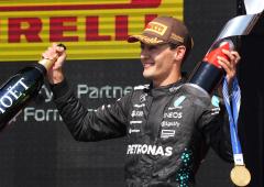 F1 PIX: Russell wins in Canada after McLarens collide