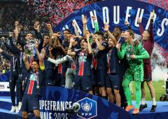 PIX: PSG warm-up for Champions final with French Cup win