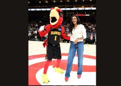 PIX: PV Sindhu gets a taste of NBA
