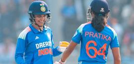 Smriti, Pratika, Harleen shine as India pile up 281/7