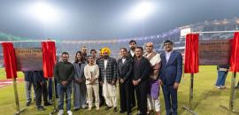 Yuvraj, Harmanpreet stands unveiled at New PCA Stadium