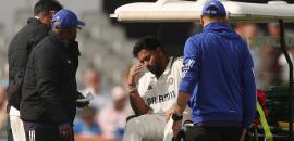 PIX: Pant stretchered off with nasty foot injury!