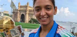 What Harmanpreet etched on her arm tells a story...