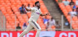 PICS: Siraj has West Indies reeling at lunch on Day 1
