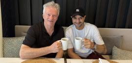 PIX: When Bhajji met Waugh!