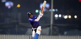 Shubman Gill sweats it out alone in the nets