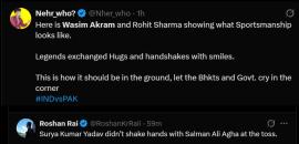 Wasim Akram-Rohit Sharma Hug Goes Viral Amid Ind-Pak T20 Tension
