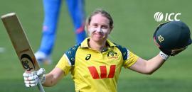 Alyssa Healy's ton in farewell ODI propels Australia to huge total