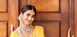 Navratri, Day 4: Pooja, Kriti Shine Bright in Yellow