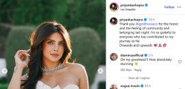 Priyanka Chopra Wears A Two Decade Old Chikankari Sari As A Gown