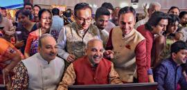 Sensex, Nifty begin Samvat 2082 on firm note
