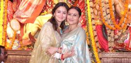Alia, Hrithik, Ajay Devgn At Durga Pandal