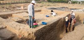 Ancient Hindu idols found during excavation in J-K's Anantnag