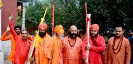 Lord Shiva's Mace Leaves For Amarnath