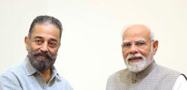Kamal Haasan Bats for Keeladi, Meets Modi