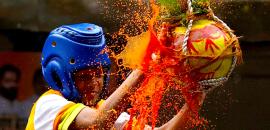 PIX: Rains fail to dull Mumbai's Dahi Handi spirit; 1 dead, 75 hurt