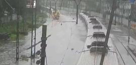 Torrential rains bring Mumbai local trains to a halt, commuters stranded