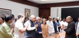 Justice Reddy Files Nomination For Veep Poll