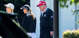 Trump dispels health rumours, hits golf course