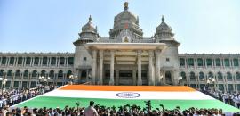 Belagavi Unveils Giant Khadi Tiranga