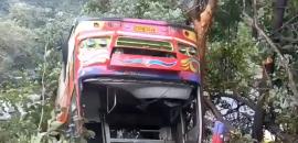 9 killed, 22 injured as bus falls off road in Andhra