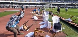 TMC, BJP spar over 'saffron flags' at Messi event