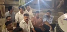 In midnight drama, police drag NCP-SP MLA during protest