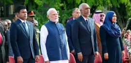 Modi attends Independence Day celebrations in Maldives