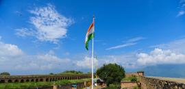 Tiranga Flies High Over Hari Parbat Fort