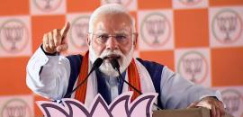 RJD pointed a katta at Cong's head: Modi in Bihar