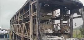 12 killed as Hyderabad-bound bus catches fire