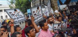 Chaos in Bengal assembly; 5 BJP MLAs suspended