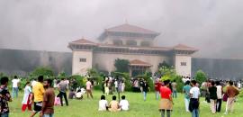 Wife of Nepal ex-PM burnt alive as protestors torch their house