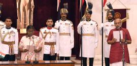 C P Radhakrishnan sworn-in as Vice President, Dhankhar attends ceremony