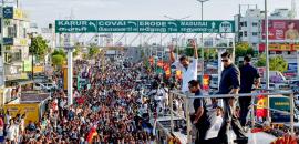 Vijay's campaign vehicle driver booked for crash ahead of Karur rally