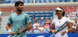 Alcaraz, Djokovic lose in US Open mixed doubles