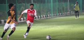 CM Reddy trains as Hyderabad awaits Messi visit