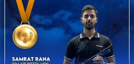 Golden debut! Samrat Rana shoots his way into history