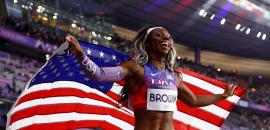 Comeback queen Brown steals the show at Athlos meet