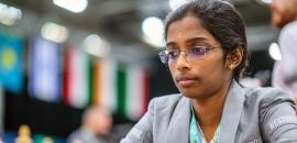 FIDE Grand Swiss: Vaishali in joint lead; Praggnanandhaa held