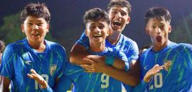India edge Bhutan to seal SAFF U17 semi spot