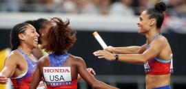 Lyles, Jefferson lead US to relay golds at Worlds