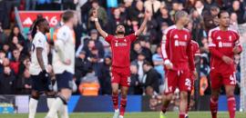 EPL: Liverpool thrash West Ham, level with Man U