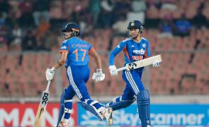 PIX: Smriti, Shafali's record stand fires India to easy win over SL