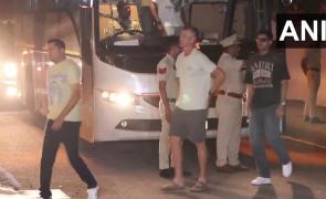 PIX: Gill & Co reach Gambhir's residence for dinner